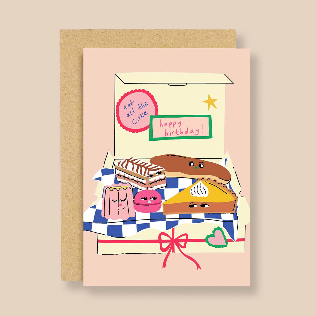Eat All The Cake Birthday Card by Eat The Moon