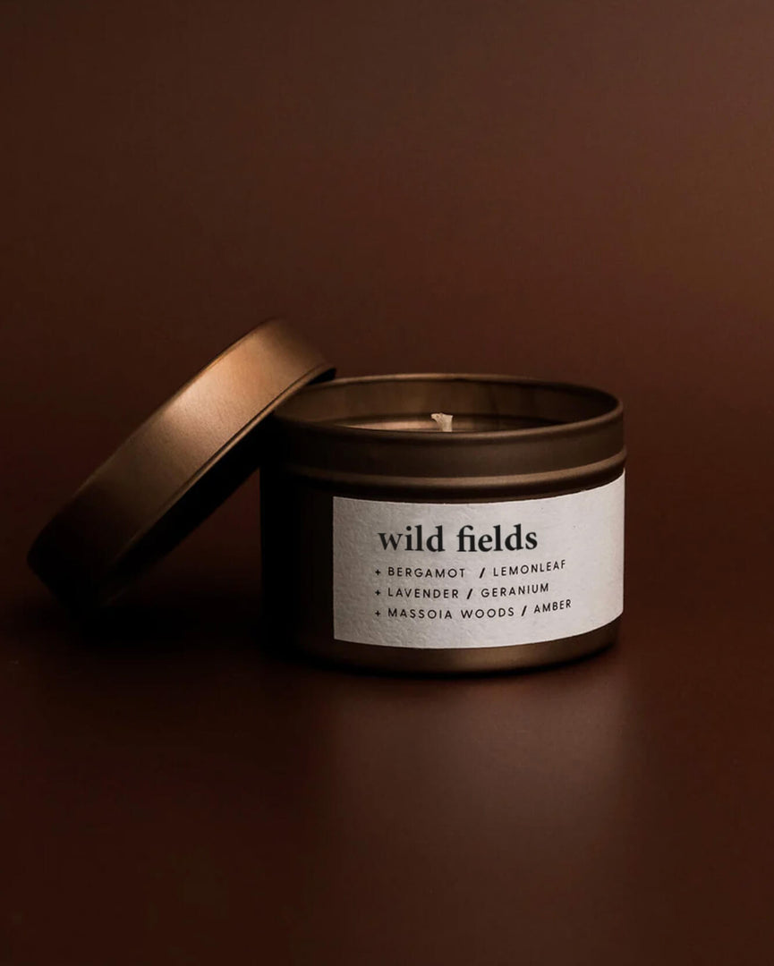 Wild Fields | rose gold nook tin candle